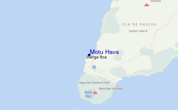 mapa de localização de Motu Hava