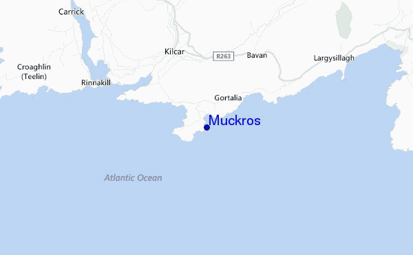 mapa de localização de Muckros
