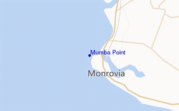 mapa de localização de Mumba Point