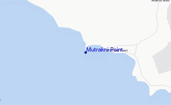 mapa de localização de Mutrakni Point