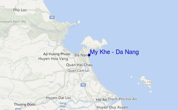 My Khe / Da Nang Location Map