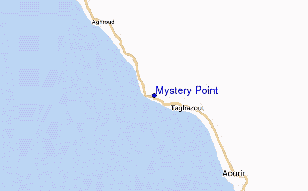 mapa de localização de Mystery Point