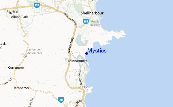 mapa de localização de Mystics