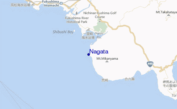 mapa de localização de Nagata