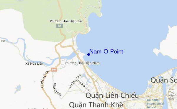 mapa de localização de Nam O Point