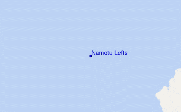 mapa de localização de Namotu Lefts