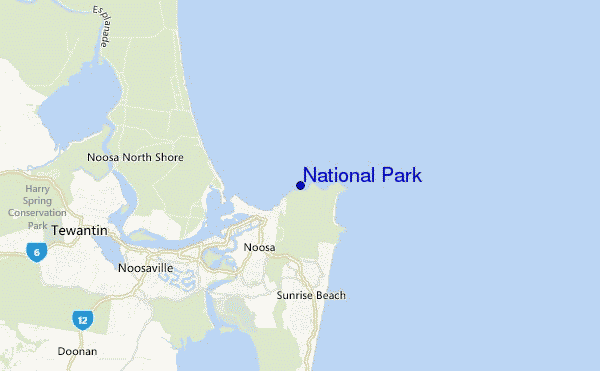 mapa de localização de National Park