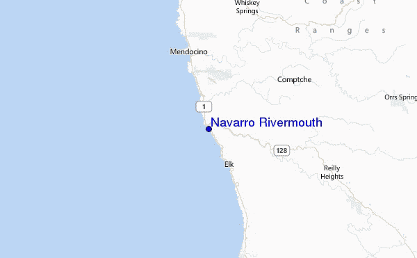 Navarro Rivermouth Location Map
