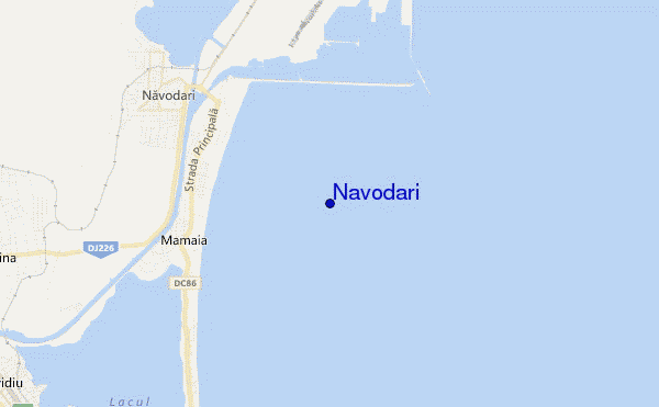 mapa de localização de Navodari