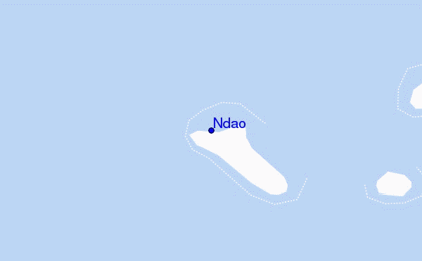 mapa de localização de Ndao