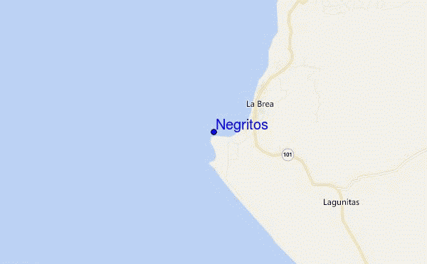 mapa de localização de Negritos