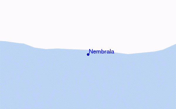mapa de localização de Nembrala