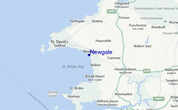 Newgale Location Map