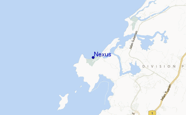 mapa de localização de Nexus