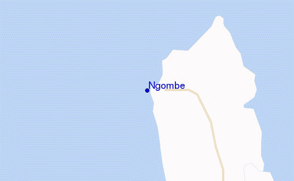 mapa de localização de Ngombe