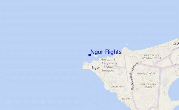 mapa de localização de Ngor Rights