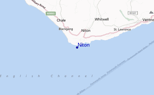 mapa de localização de Niton