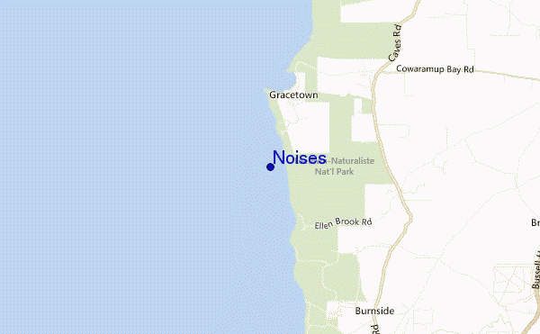 mapa de localização de Noises