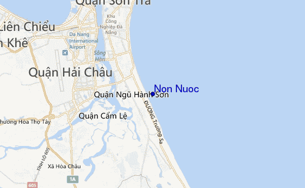 mapa de localização de Non Nuoc