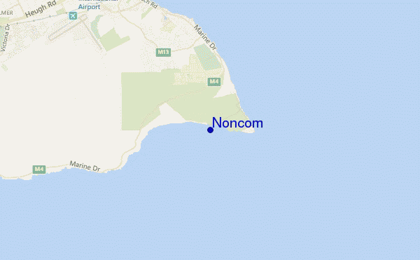 mapa de localização de Noncom (Cape Recife)
