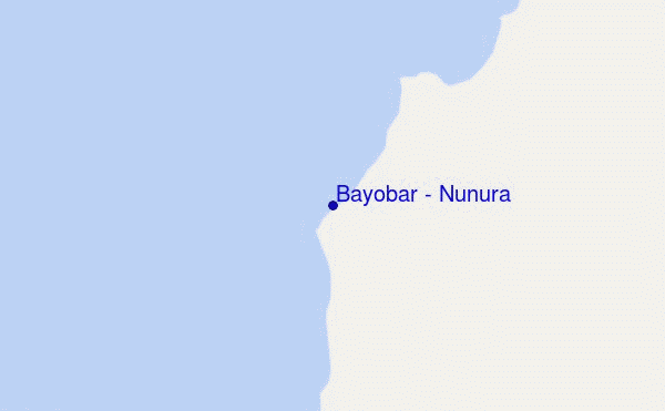 mapa de localização de Bayobar - Nunura