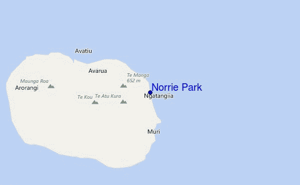 mapa de localização de Norrie Park