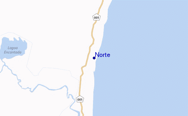 mapa de localização de Norte