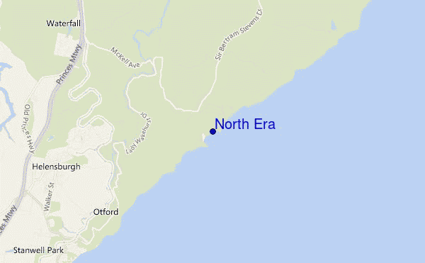 mapa de localização de North Era