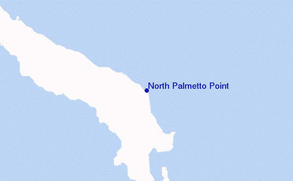 mapa de localização de North Palmetto Point
