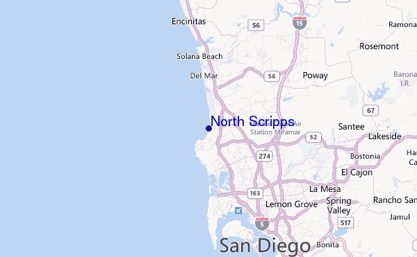 North Scripps Location Map