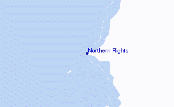 mapa de localização de Northern Rights
