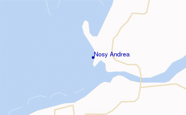 mapa de localização de Nosy Andrea