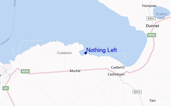 mapa de localização de Nothing Left