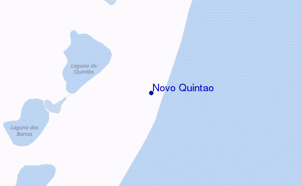 mapa de localização de Novo Quintao