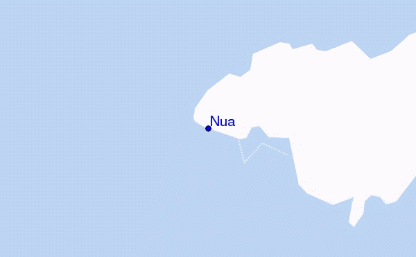 mapa de localização de Nua