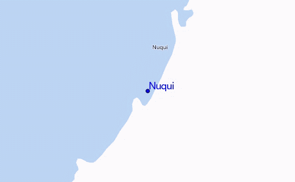 mapa de localização de Nuqui