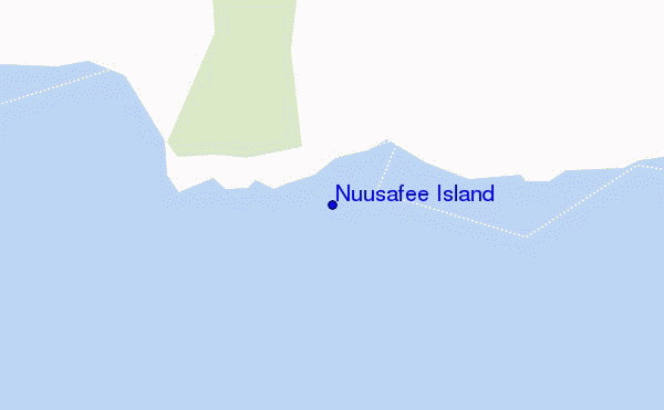 mapa de localização de Nuusafee Island