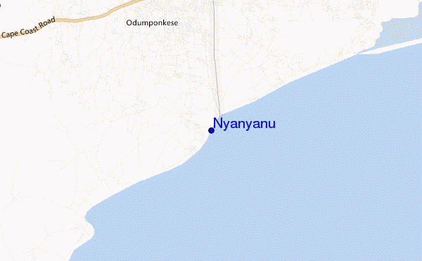 mapa de localização de Nyanyanu