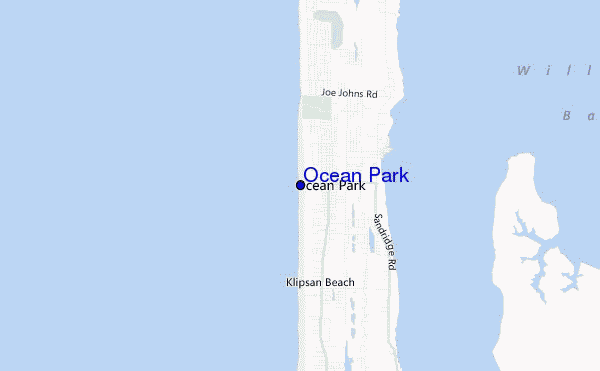 mapa de localização de Ocean Park