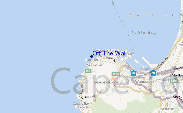 mapa de localização de Off The Wall