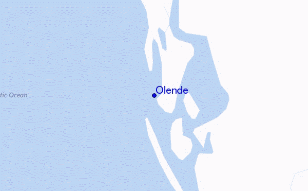 mapa de localização de Olende