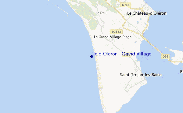 mapa de localização de Ile d'Oleron - Grand Village