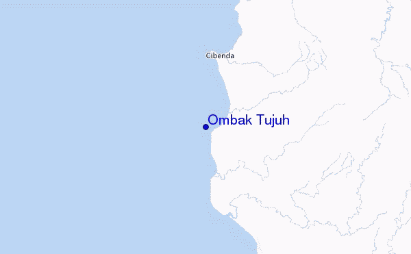 mapa de localização de Ombak Tujuh