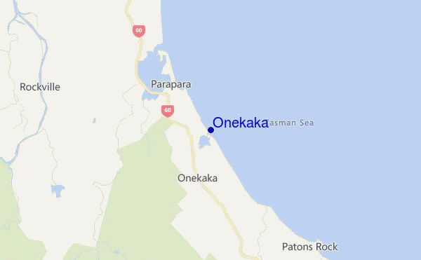 mapa de localização de Onekaka