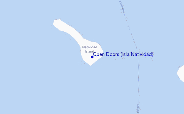 mapa de localização de Open Doors (Isla Natividad)