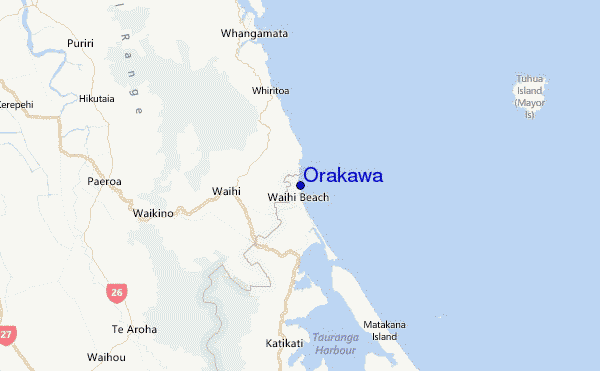Orakawa Location Map