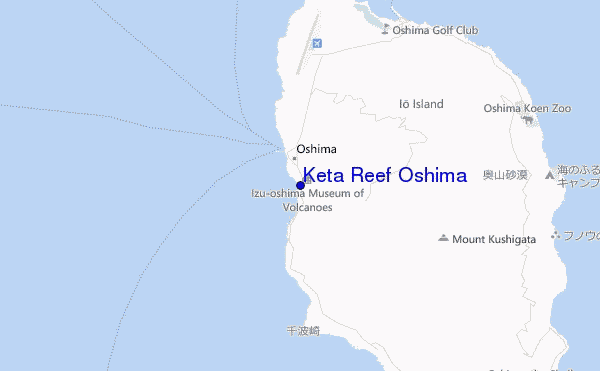 mapa de localização de Keta Reef Oshima