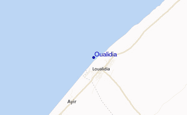 mapa de localização de Oualidia