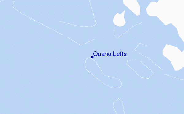 mapa de localização de Ouano Lefts