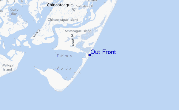 mapa de localização de Out Front